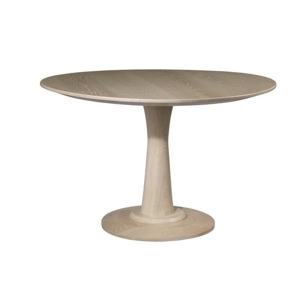 Amish Taytum Contemporary Single Pedestal Dining Table