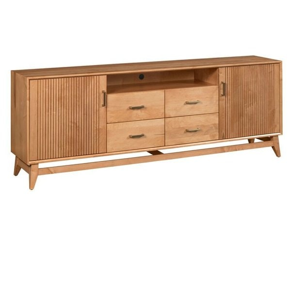 Maple 84” TV stand with OCS 101 S-2 Stain