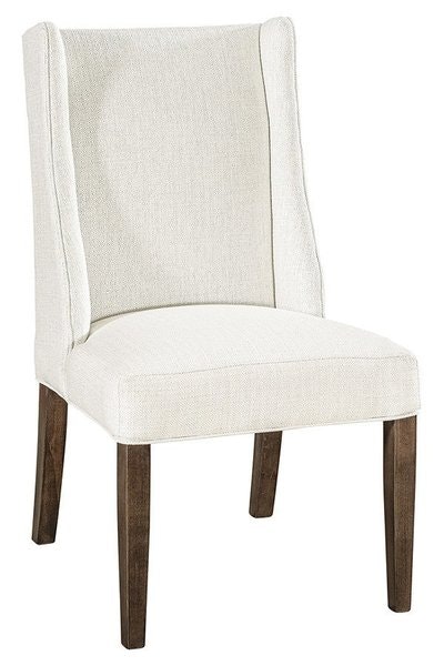 Amish Handcrafted Julia Upholstered Wing Back Dining Chair