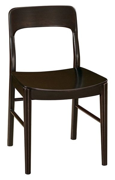 Amish Century Side Dining Chair shown in Brown Maple with Onyx Stain