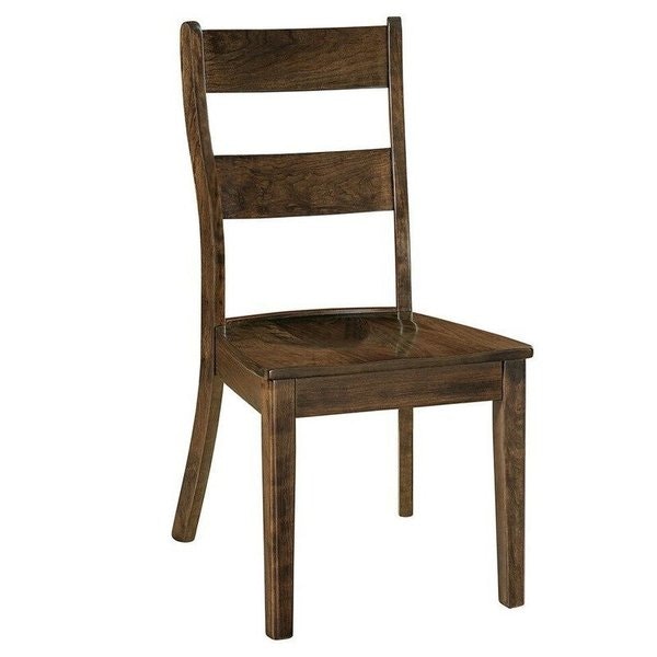 Amish Nantucket Dining Chair shown in Sap Cherry with Shadow Stain