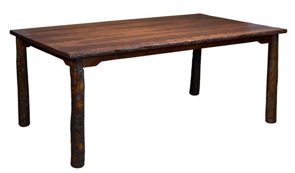 Amish Settlers Farmers Dining Table shown in R/C Maplewood and Hickory with  Michaels Cherry Stain