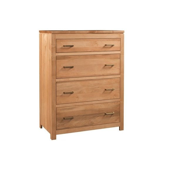 Amish 47 1/4 Tall Clarity Solid Wood Chest of Drawers shown in Brown Maple with OCS-101 S-2 Stain