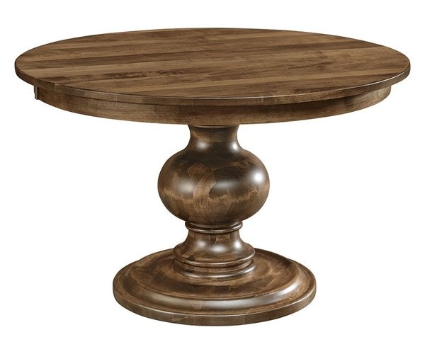 Amish Sienna Heirloom Farmhouse Single Pedestal Dining Table
