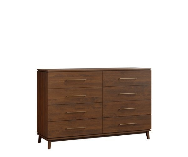 Amish Aria Modern 8-Drawer Dresser with Optional Mirror