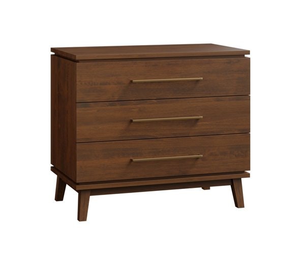 Amish Aria Modern 3-Drawer Nightstand