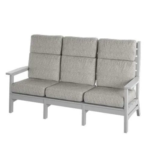 Amish 81 Wide Coastal High Back Poly Sofa