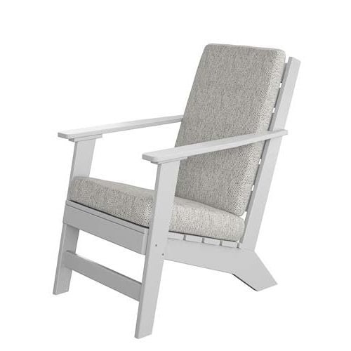 Amish Coastal Cushioned Poly Adirondack Chair