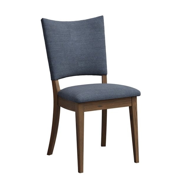 Amish Vertex Upholstered Side Chair shown in Smog Fabric