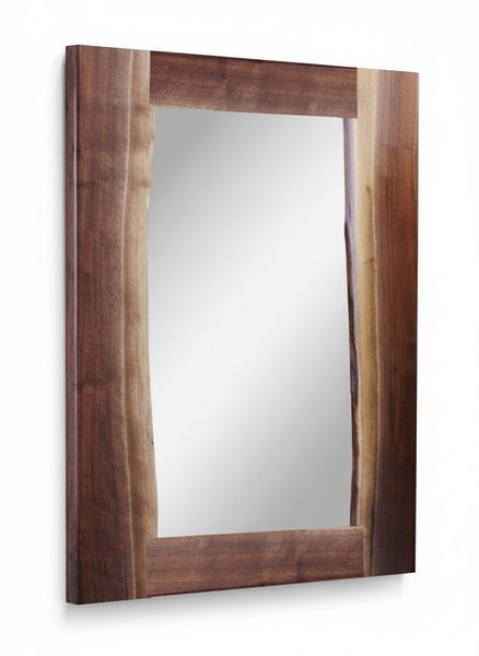 Amish River Run Live Edge Wall Mirror