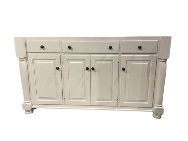 Outlet: Rosemary French Farmhouse 62" Solid Wood Kitchen Island In-Stock