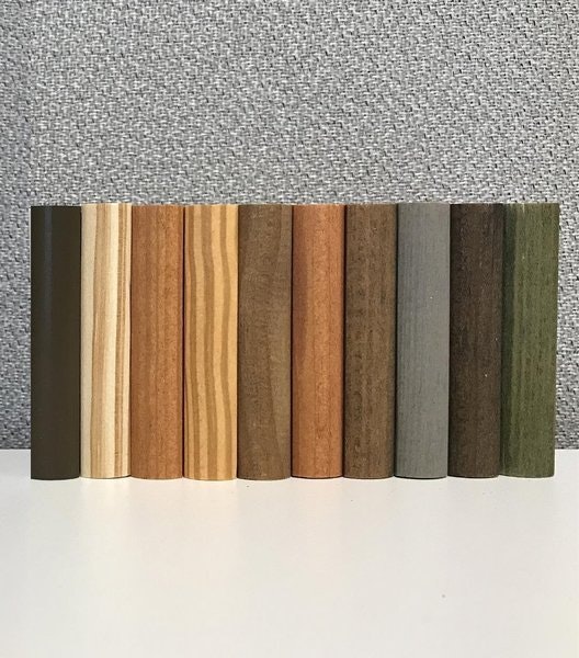 Outdoor Cedar Wood Finish Samples-Note Sample Fee Refunded When Samples Returned