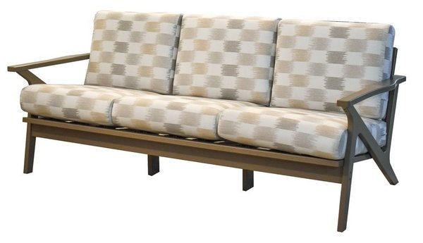 Amish Made Marilyn Mid-Century Poly Modern Outdoor Sofa