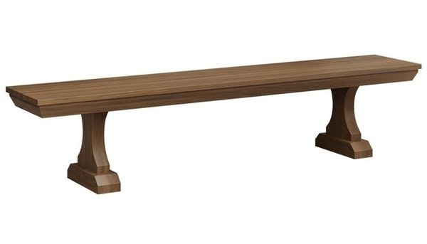Amish Wheeler Dining Bench