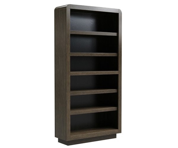 Amish Bellvue Contemporary Arched Open Bookcase