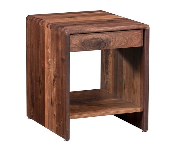 Amish Cabot Contemporary Open End Table with Drawer