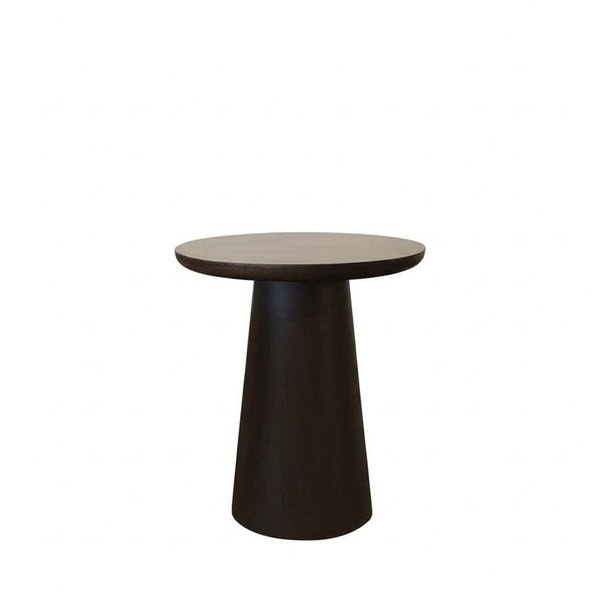 Amish Handcrafted Kai 26" Solid Wood Modern Pedestal Bistro Table