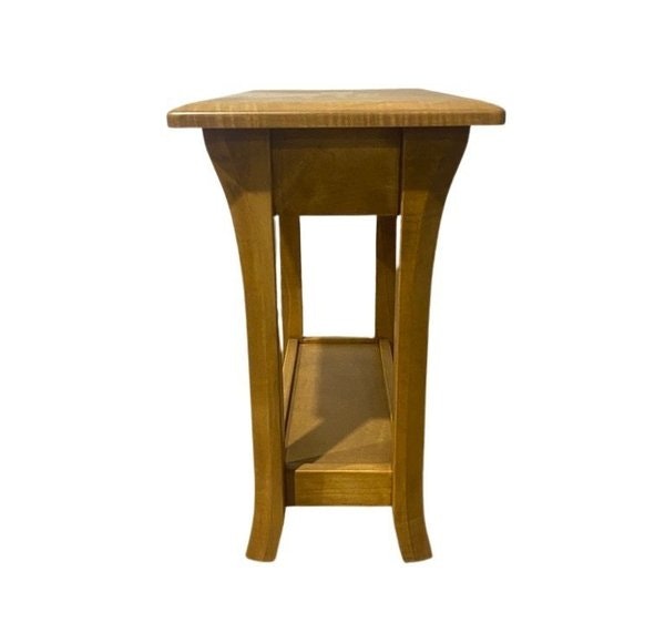 Outlet: Brown Maple Wood Genesis Side Table In-Stock