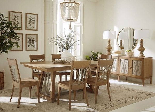 Amish 7-Piece Ursa Modern Dining Set