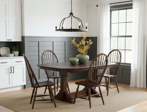 Amish 5-Piece Wadley Double Pedestal Dining Set