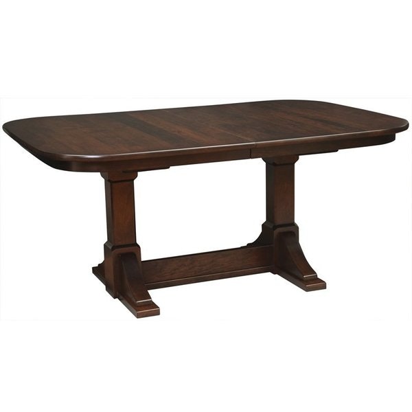 Amish Wadley Double Pedestal Extension Dining Table