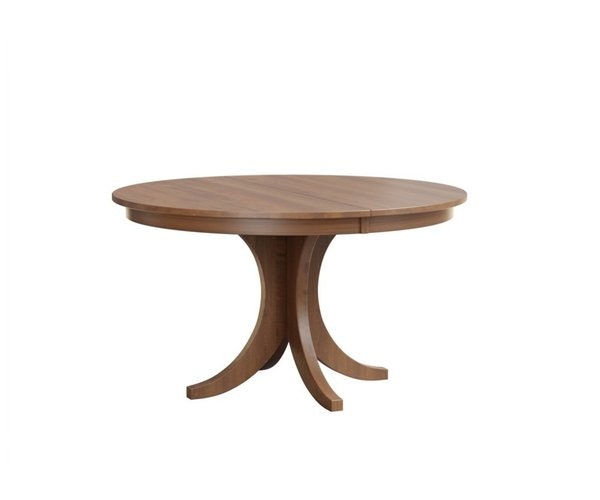 Amish Cambridge Round Single Pedestal Dining Table