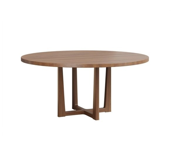 Amish Edmond Round Single Pedestal Dining Table