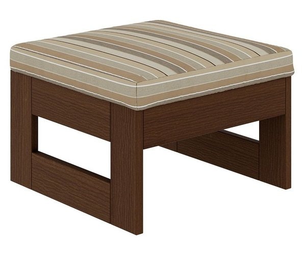 Amish Forest Modern Poly Outdoor Upholstered Ottoman