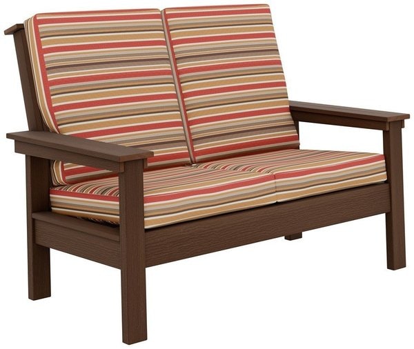 Amish Java Poly Outdoor Loveseat Sofa
