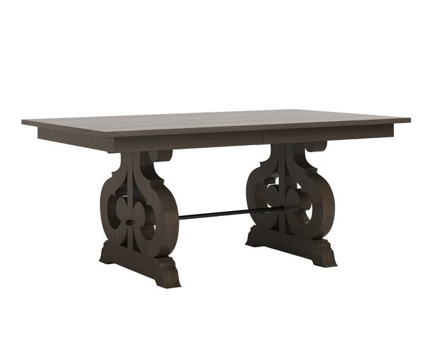Amish Art Deco Trestle Dining Table