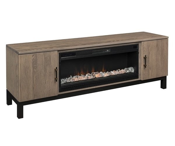 Amish Riftwood Hearth Fireplace