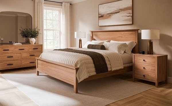Amish Timberlane Flat Panel 3-Piece Bedroom Set
