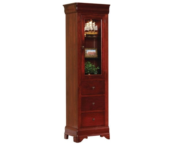 Amish San Marco 23" Side Bookcase with Drawers