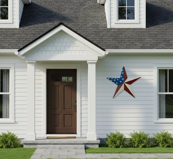 Amish 40" Patriotic Painted Barn Star