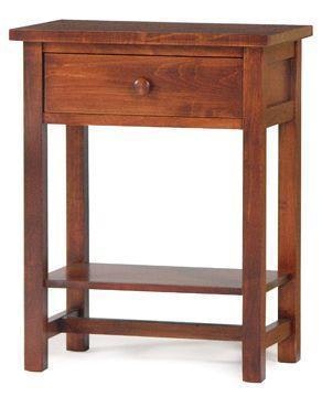 Amish Lavina Shaker Night Stand with Shelf