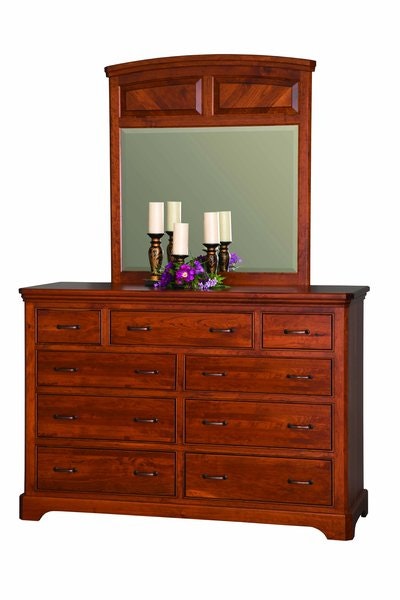 Amish Sparrow Nine Drawer Dresser