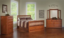 Mission Style Beds from DutchCrafters Amish Furniture
