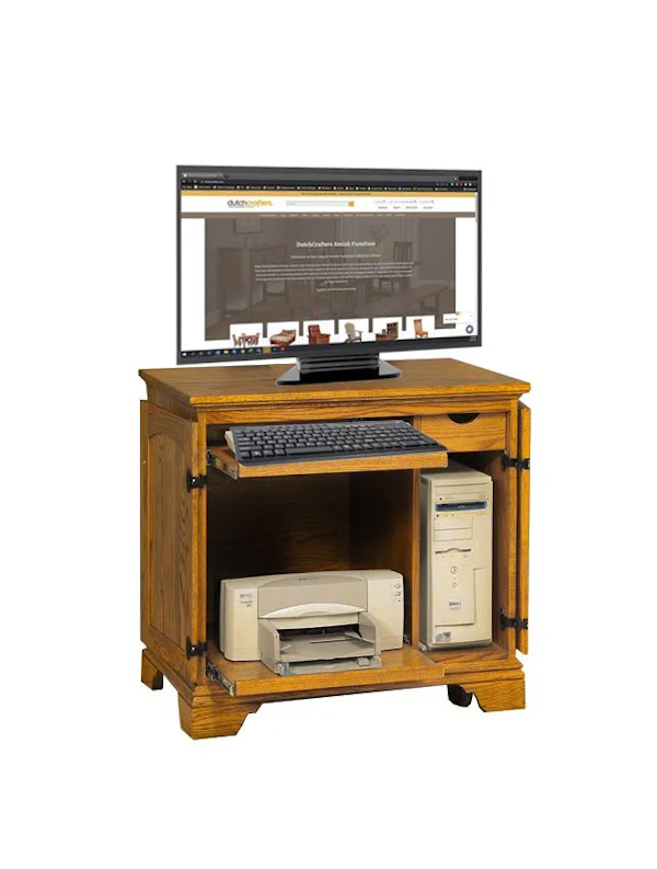 Armish Computer Help DutchCrafters Amish Armoire Desks – Space-Saving Storage