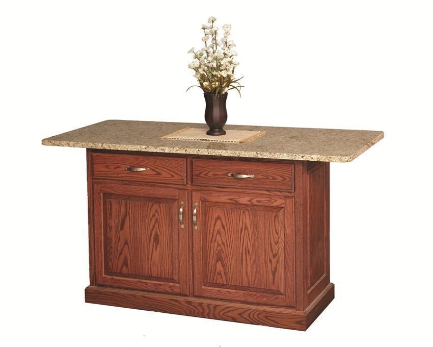 Lindger 48" Solid Wood Space Saver Kitchen Island from DutchCrafters
