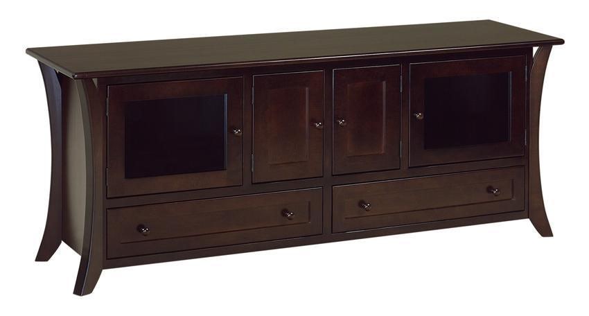 Hesston Deluxe TV Stand from DutchCrafters Amish Furniture