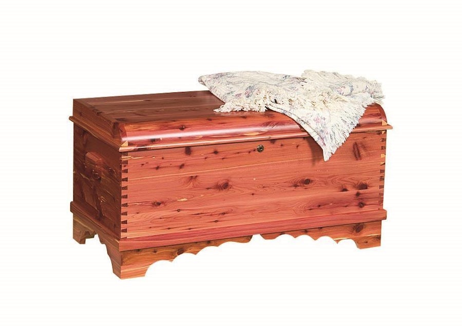 Small Waterfall Cedar Hope Chest From Dutchcrafters Amish Furniture