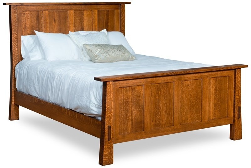 Mission Style Panel Bed From DutchCrafters Amish Furniture