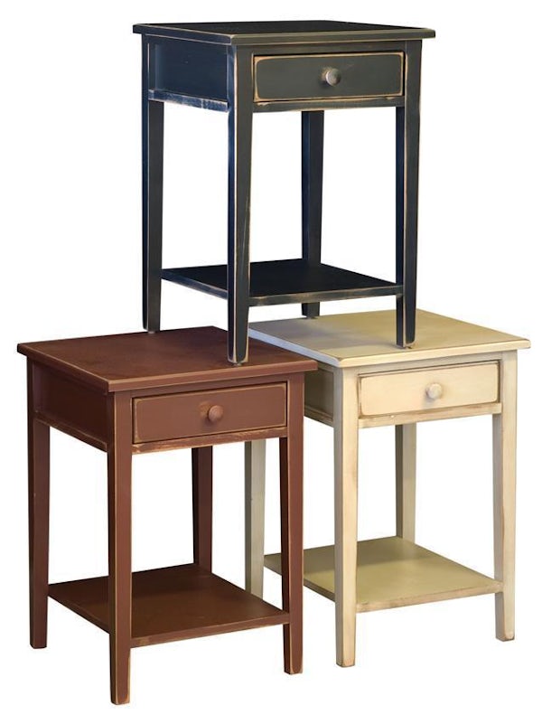 Pine Wood End Table from DutchCrafters Amish Furniture