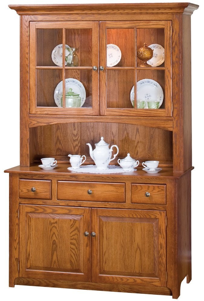 52" Galloway Shaker Hutch from DutchCrafters Amish Furniture