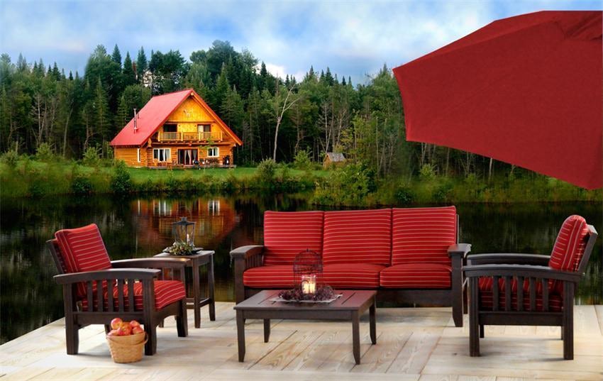 Cypress 6 Piece Patio Mission Sofa Set from DutchCrafters Amish