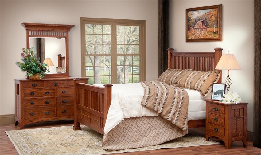 Craftsman Mission Bed From DutchCrafters Amish Furniture