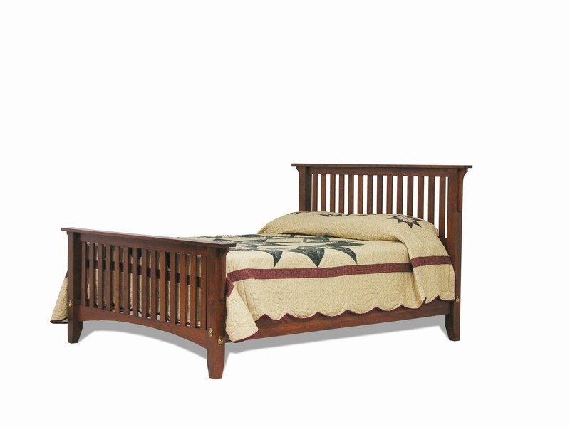 Kenneth Mission Slat Bed From DutchCrafters Amish Furniture