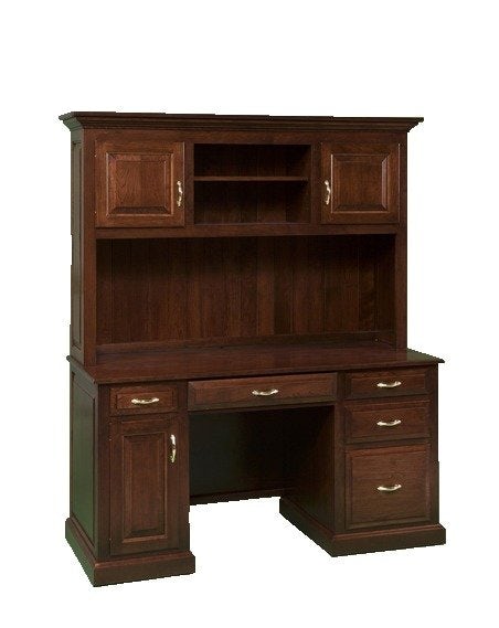 Solid Wood Traditional Computer Desk from DutchCrafters Amish