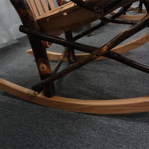 Rustic Hickory Rocker with Optional Footstool | DutchCrafters