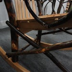 Rustic Hickory Rocker with Optional Footstool | DutchCrafters